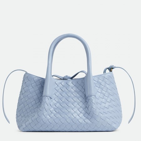 Bottega Veneta Pinacoteca Small Bag in Lunar Intrecciato Calfskin