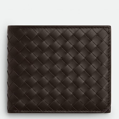Bottega Veneta Bi-fold Wallet with Coin Purse in Fondant Intrecciato Calfskin