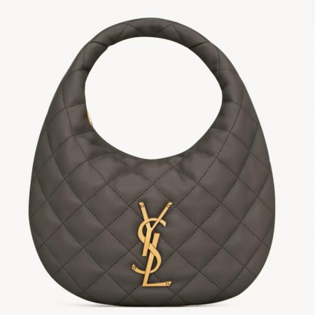 Saint Laurent Icarino Bag in Urban Grey Quilted Nappa Leather