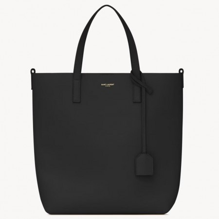 Saint Laurent Toy North/South Shopping Bag in Black Calfskin