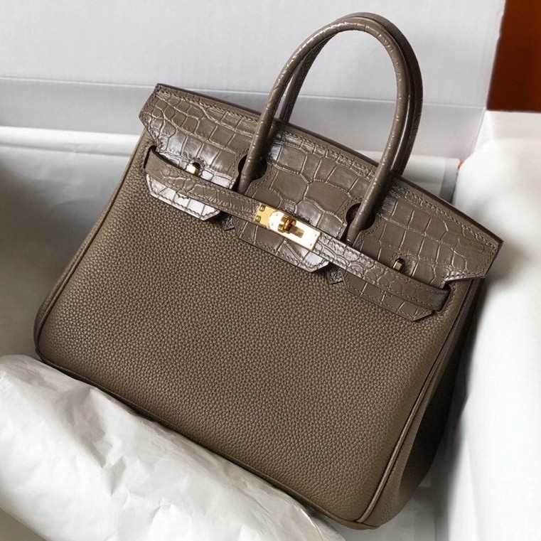 Replica Hermes Touch Birkin 25cm Limited Edition Taupe Bag