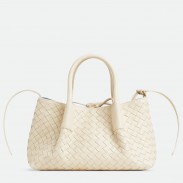 Bottega Veneta Pinacoteca Small Bag in Sea Salt Intrecciato Calfskin