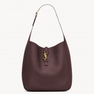 Saint Laurent Le 5 À 7 Soft Large Shoulder Bag in Raisin Leather