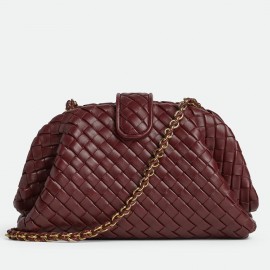 Bottega Veneta Small Lauren 1980 Bag in Barolo Intrecciato Lambskin