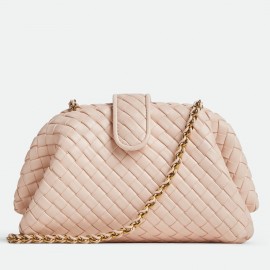 Bottega Veneta Small Lauren 1980 Bag in Cameo Intrecciato Lambskin