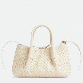 Bottega Veneta Pinacoteca Small Bag in Sea Salt Intrecciato Calfskin