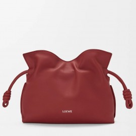 Loewe Flamenco Mini Clutch Bag in Red Nappa Calfskin