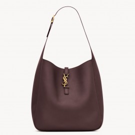 Saint Laurent Le 5 À 7 Soft Large Shoulder Bag in Raisin Leather