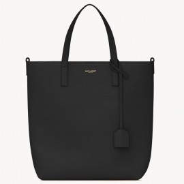 Saint Laurent Toy North/South Shopping Bag in Black Calfskin
