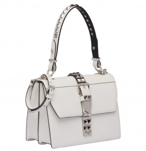 Prada Elektra Shoulder Bag In White Calfskin