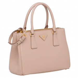 Prada Galleria Small Bag In Powder Pink Saffiano Leather