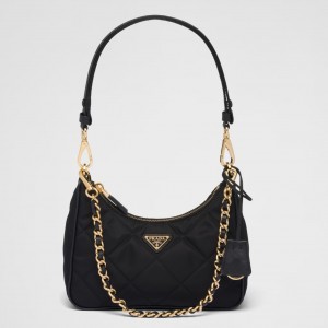 Prada Re-Edition 1995 Chaine Mini Bag in Black Re-Nylon