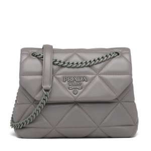 Prada Small Spectrum Bag In Grey Nappa Leather