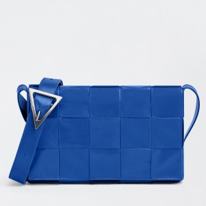 Bottega Veneta Cassett Bag In Cobalt Wrinkled Calfskin