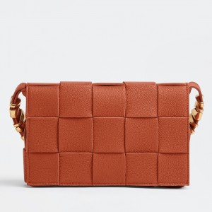 Bottega Veneta Cassette Bag In Maple Grained Leather