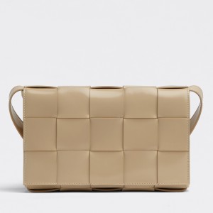 Bottega Veneta Cassett Bag In Porridge Intrecciato Lambskin