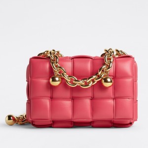 Bottega Veneta Chain Cassette Bag In Lollipop Lambskin