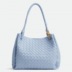 Bottega Veneta Parachute Large Bag in Lunar Intrecciato Lambskin