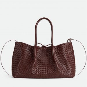 Bottega Veneta Pinacoteca Small Bag in Barolo Intrecciato Calfskin