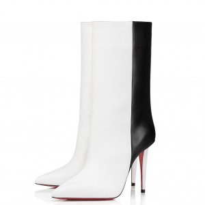 Christian Louboutin Astrilarge Ankle Boots 100mm in Bicolor Leather