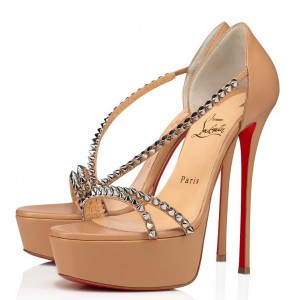 Christian Louboutin Nude So Spike Alta 150mm Sandals