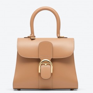 Delvaux Brillant PM Bag in Tender Beige Box Calf Leather