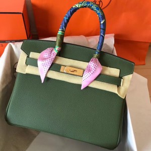 Hermes Canopee Birkin 30cm Clemence Handmade Bag