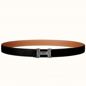 Hermes Mini Constance Belt Buckle & Black Swift 24MM Strap 