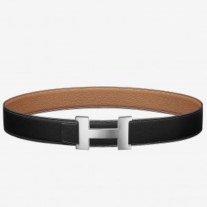 Hermes Constance Belt Buckle & Brown Clemence 38 MM Strap 