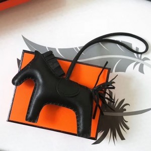 Hermes So Black Rodeo Horse Bag Charm