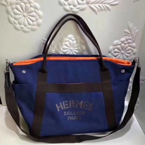 Hermes Blue Functional Grooming Bag