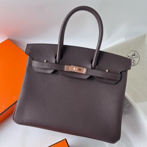 Replica Hermes Birkin 25 Retourne Handmade Bag In Nata Swift Calfskin