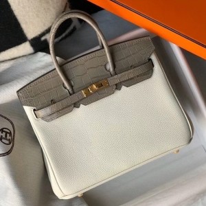 Hermes Touch Birkin 25cm Limited Edition White Bag