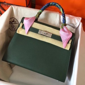 Hermes Vert Anglais Epsom Kelly 28cm Handmade Bag