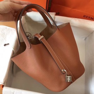 Hermes Gold Picotin Lock MM 22cm Handmade Bag