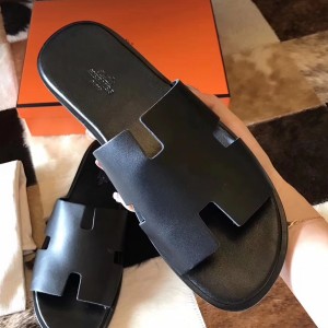 Hermes Black Swift Izmir Sandals