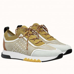 Hermes Addict Sneakers In Multicolore Knit