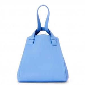Loewe Hammock Nugget Bag In Celestine Blue Calfskin