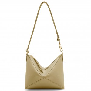 Loewe Puzzle Fold Pouch in Clay Green Nappa Calfskin 
