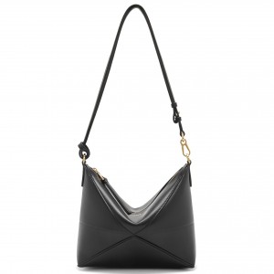 Loewe Puzzle Fold Pouch in Black Nappa Calfskin 