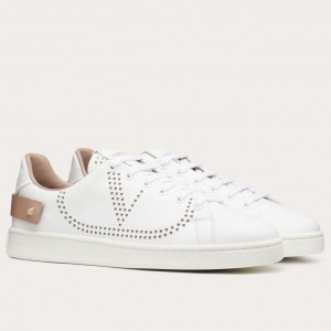 Valentino Women's Backnet Sneakers With Poudre Heel 
