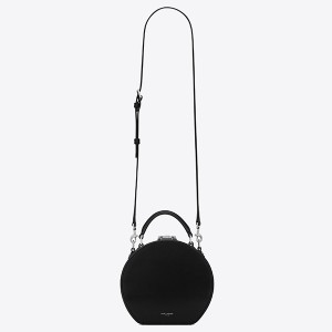 Saint Laurent Black Mica Hot Box Bag