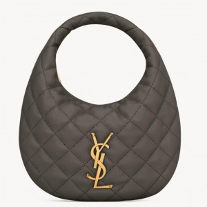 Saint Laurent Icarino Bag in Urban Grey Quilted Nappa Leather