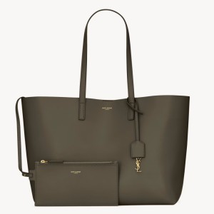 Saint Laurent Large Shopping Bag in Light Musk Calfskin