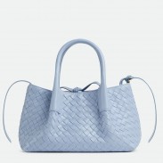Bottega Veneta Pinacoteca Small Bag in Lunar Intrecciato Calfskin