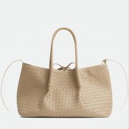Bottega Veneta Pinacoteca Large Bag in Ecru Intrecciato Calfskin