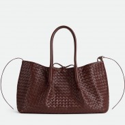 Bottega Veneta Pinacoteca Large Bag in Madder Intrecciato Calfskin