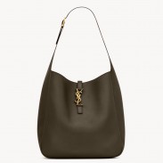 Saint Laurent Le 5 À 7 Soft Small Shoulder Bag in Light Musk Leather