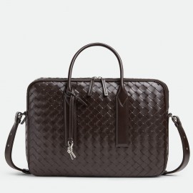 Bottega Veneta Getaway Briefcase in Fondant Intrecciato Calfskin