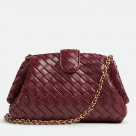 Bottega Veneta Teen Lauren 1980 Bag in Barolo Intrecciato Lambskin